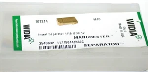 Lot of 10 Widia 507214 Manchester Insert Separator 3/32" WOC M40 Inserts - Picture 1 of 2
