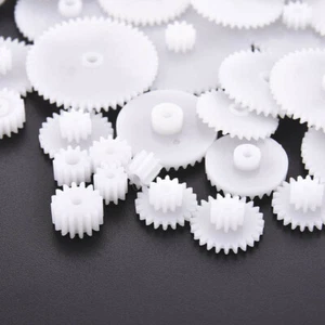 58Pcs/Set Plastic Gear Wheel Assorted Kit For Toy Car Motor Shaft Model Craft UK - Picture 1 of 9