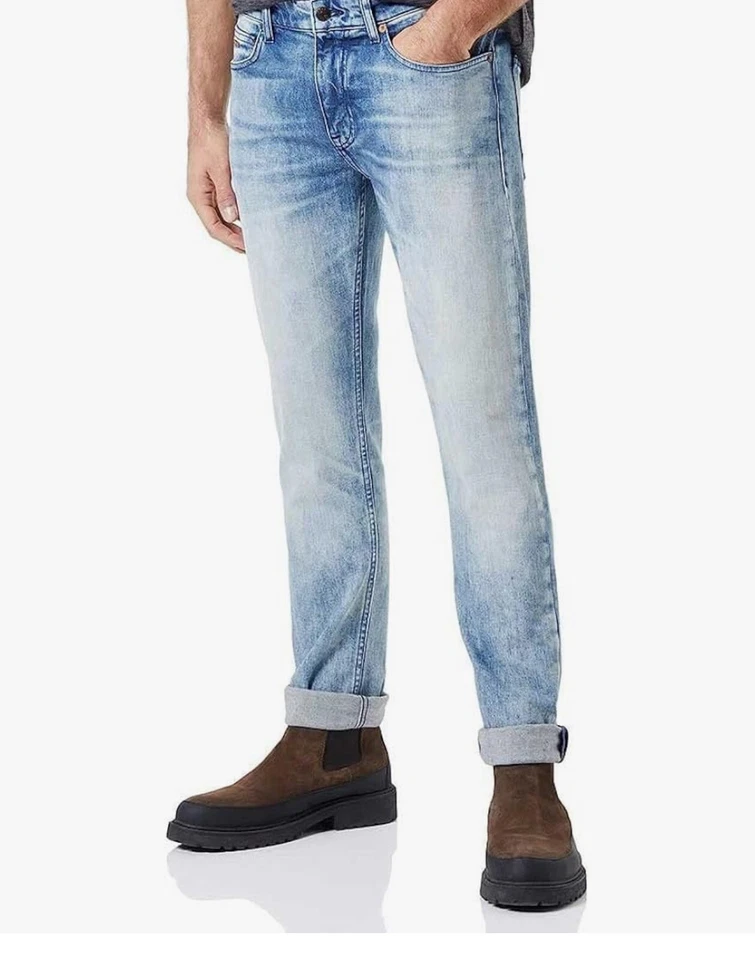 Boss New Delaware Bc-L Jeans Navy 417 35w X 32L - Imagen 1 de 1