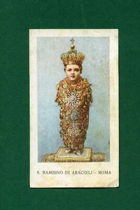 santino -holy card  Image pieuse  Gesù  Santissimo Bambino di Aracceli - Picture 1 of 1