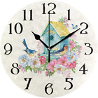 Butterfly Clocks Bird House Wall Clock Birds Clock for Bathroom Garden Clocks Ba