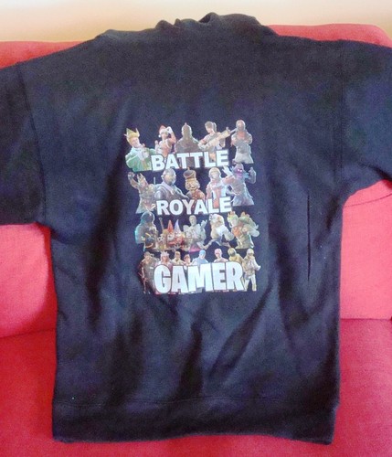 VETEMENTS NUOVA felpa con cappuccio Battle Royale Gamer nera taglia SMALL Urban Absolute Apparel