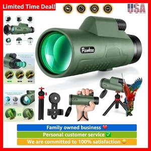 12x50 HD Monocular Telescope for Adults with Smartphone Adapter Tripod Hand S... - Picture 1 of 9