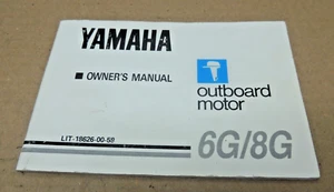 Motor fueraborda Yamaha manual del propietario 6G/8G LIT-18626-00-59 - Imagen 1 de 2