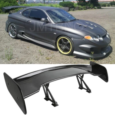 For Hyundai Tiburon 97-08 Rear Spoiler GT Style Racing Trunk Wing Gloss Black - Image 1 of 4