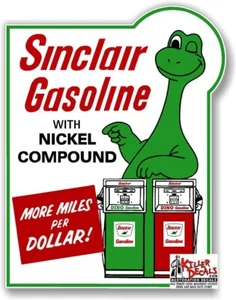 (SINC-90) 24"" X 18,75"" CALCOMANÍA SINCLAIR TANQUE DE ACEITE / BOMBA DE GASOLINA GASOLINA - Imagen 1 de 1