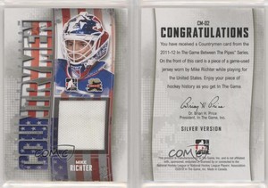 2011-12 ITG Between the Pipes Countrymen Silver /50 Mike Richter #CM-02