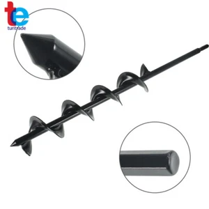 3Inch x 24Inch Auger Drill Bit Solid Garden Plant Flower Bulb Rapid Planter Tool - Picture 1 of 10