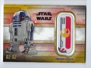 2018 Star Wars The Last Jedi serie 2 parche R2-D2 ME-R2R dorado 25/07 - Imagen 1 de 1