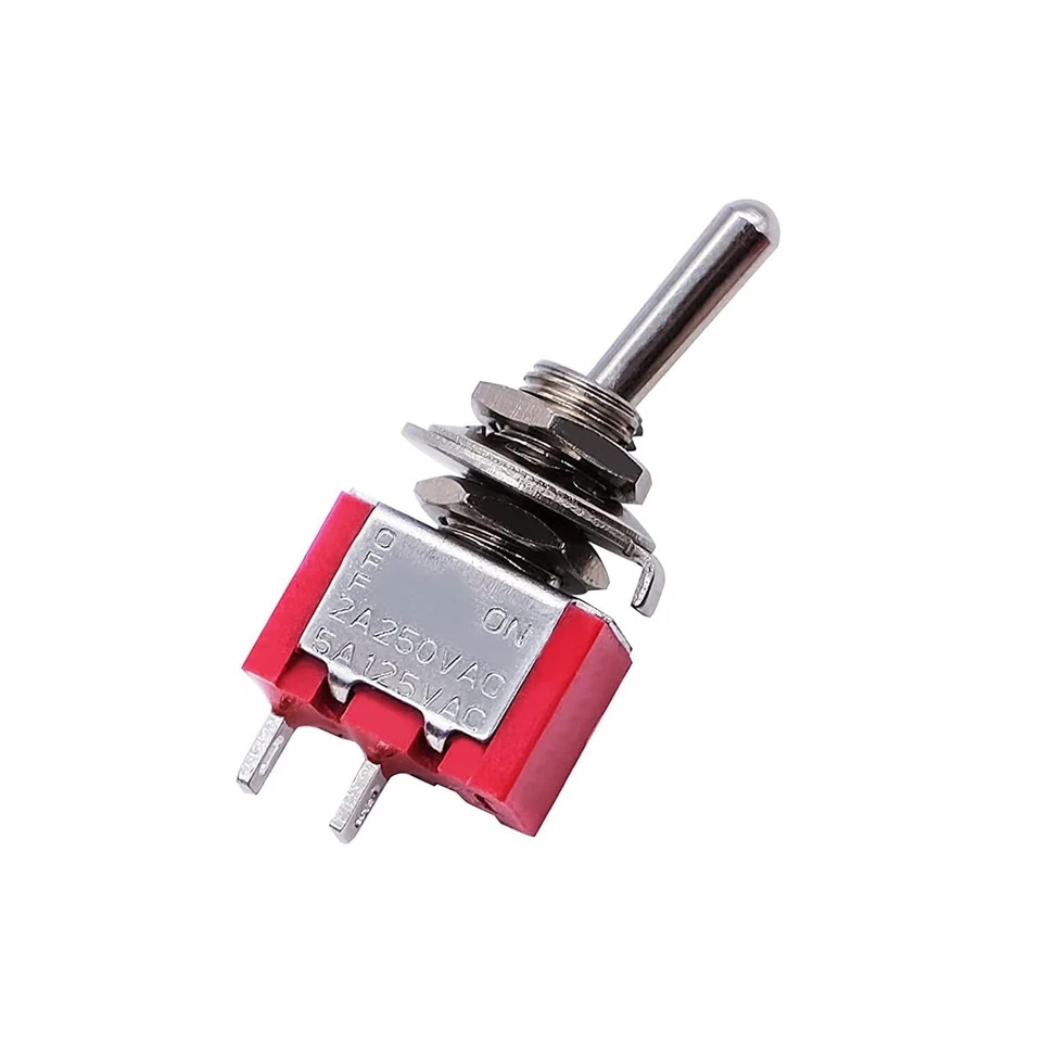 1PC SPST Mini Toggle Switch ON/OFF 2Pin 6A 125V 3A 250V MTS-101 for Car DIY - Image 1 of 4