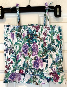 Janie and Jack Shirt White Floral Size Girls 4 NEW - Picture 1 of 2
