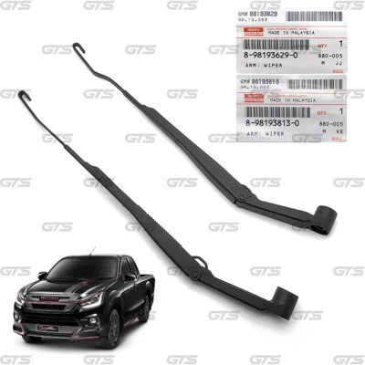 Fits Isuzu D-Max V-Cross 2012 19 RHD Pair Metal Windshield Wiper Arms Assembly - Image 1 of 4
