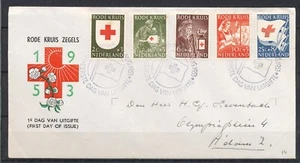 FDC E-14 - RODE KRUIS 1953 - GESCHREVEN ADRES - GESLOTEN KLEP Va854 - Bild 1 von 2