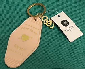 “Keys To My Heart” Motel Santa Barbara Design Studio KeyChain KeyRing Holder - Picture 1 of 5