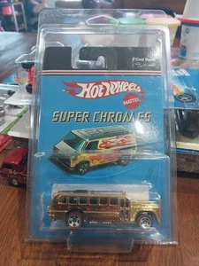 Hot Wheels Super Chromes Red Line S'cool Bus - Picture 1 of 2