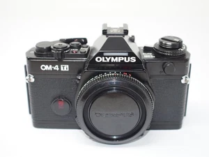 Olympus OM-4 Ti analoge Spiegelreflexkamera schwarz Gehäuse - Bild 1 von 8
