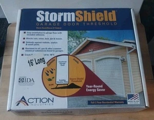 Storm Shield 16' Foot Weather Resistant Garage Door Threshold Plate Kit - Picture 1 of 4