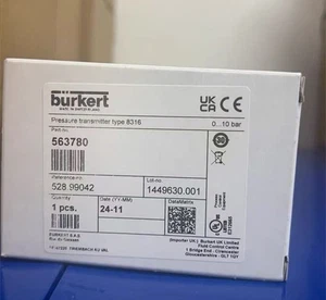 1pcs NEW Burkert pressure transmitter 563780 0-10bar via FedEx or DHL - Picture 1 of 2