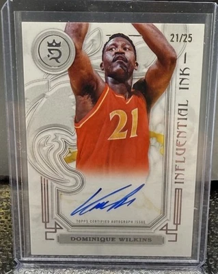 2023-24 Topps Royalty Collection Gold Auto Dominique Wilkins #21/25 Jersey Match - Image 1 of 2