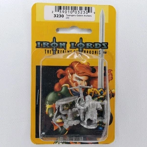 RAFM 3230 Twangers Goblin Archers (3) Metal Fantasy Minis nuovo con scatola fuori produzione Iron Lords - Foto 1 di 4