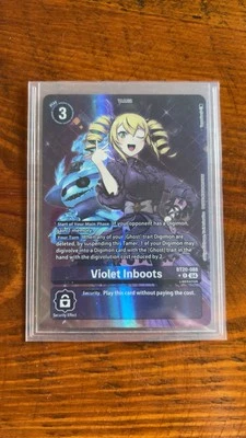 Digimon Release Special Booster 2.5 Violet Inboots Rare Alt Alternate Art - Image 1 of 2