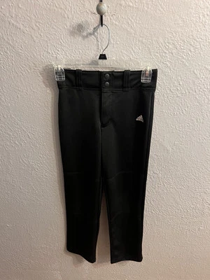 Adidas Boys Baseball Pants Climalite  Black Boys Size Small - Image 1 of 4