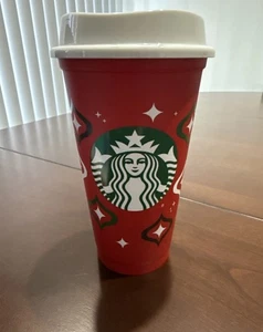 Taza caliente reutilizable Starbucks Holiday 2023 Red Cup Day 16 oz - Imagen 1 de 3