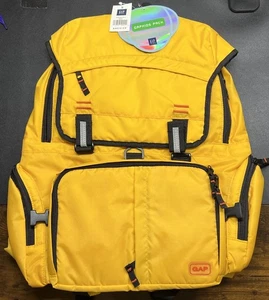 NWT Vintage Y2K GAP Gapkids Pack Technical Yellow Backpack - Read - Picture 1 of 8