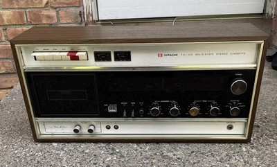 Radio casete estéreo de estado sólido Hitachi de colección modelo Kst 3400 H raro Foto 1 de 4
