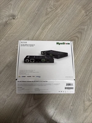 WyreStorm EX-70-G2 4K/1080P HDBaseT Extender TX & RX – Up to 70m - Image 1 of 2