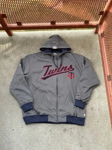 Sudadera con Capucha Stitches MLB Minnesota Twins Cremallera Talla XL Gris Azul Marino - Imagen 1 de 7