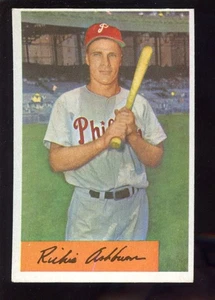 1954 Bowman Baseball Card #15 HOFER Richie Ashburn EXMT - Picture 1 of 2