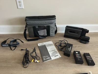 Vintage Sharp Slim Camcorder Zoom VHS Model VL-L50U Tested Working - Image 1 of 4