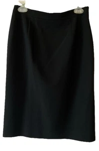 JONES NEW YORK Woman 64% Triacetate Pencil Skirt Ink Black Sz 8 24”1/2 Long - Picture 1 of 9