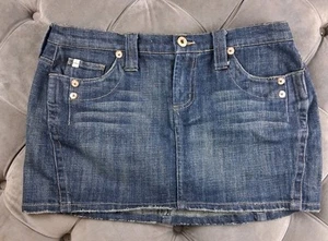 Z. Cavaricci Denim Skirt Size 11 Short Stretch Pockets - Picture 1 of 6