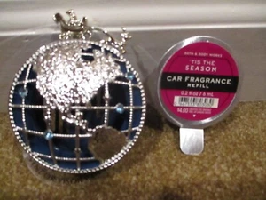 BATH & BODY WORKS CAR Santa World Trineo Globo VISERA/Ventilación Clip Soporte 1 Aroma - Imagen 1 de 5