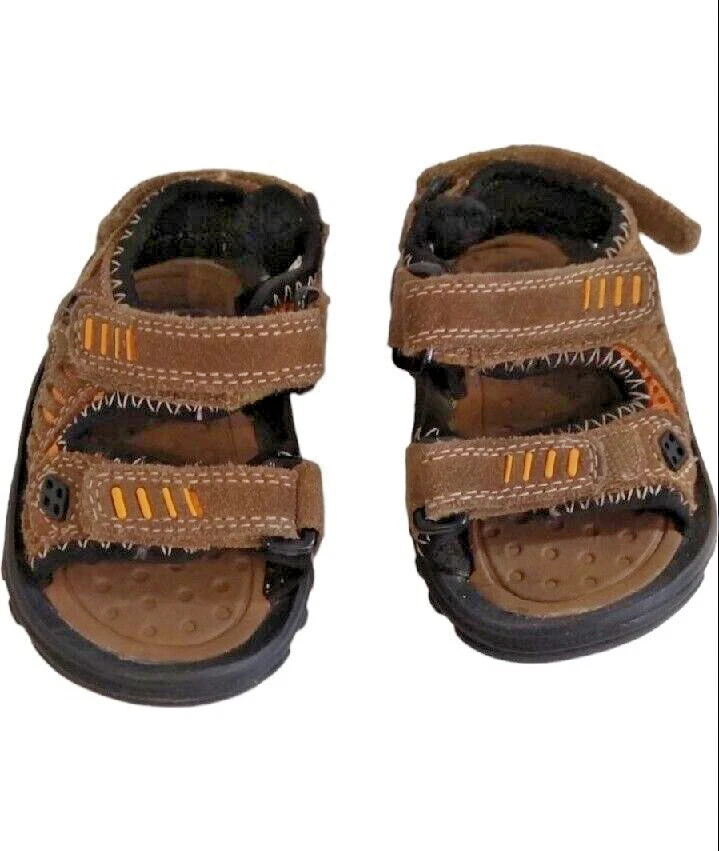 Sandalias de cuero Kid Connection Action Flex Shoes para niños pequeños talla 4 Foto 1 de 4