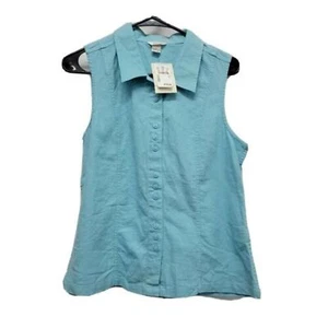 Top para mujer Christopher & Banks talla pequeña con botones - Imagen 1 de 5