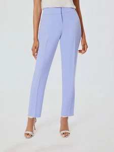 Kasper Women's Blue Iconic Stretch Crepe Harlow Pants Plus Size 16W - Picture 1 of 2