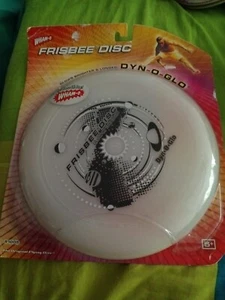 HTF Wham-O 60th Anniversary Frisbee Disc-Dyn-O-Glo Glows/Dark-Outer Space-MIOP - Picture 1 of 5