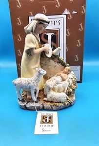 Josephs Studio 6,25 pulgadas PASTOR CON BEBÉ JESÚS estatuilla de porcelana nueva en caja - Imagen 1 de 8