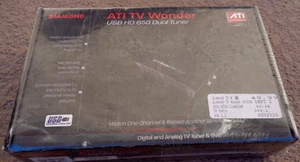 DIAMOND ATI TV WONDER USB HD 650 DUAL ANALOG DIGITAL TUNER BRAND NEW SEALED - Picture 1 of 4