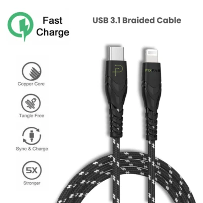 USB-C to Lightning Cable For Apple iPhone 14 13 12 11 XR Pro Max MFI-Certified - Image 1 of 4