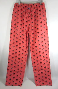 Bird Dog Bay Pajama Lounge PJ Pants Men MED Coral Black Lab Print NEW No Tags - Picture 1 of 7
