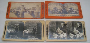 4 1900/1901 STEREO VIEWS “BOSTON MA ‘IRON BRIDGE’”; WASHINGTON D.C. “Group of Wa - Picture 1 of 2