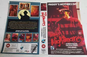 Freddy's Nightmares # 6 - Sample VHS Video Sleeve - Large Box - Elm Street - Foto 1 di 2
