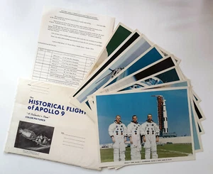 Set of 8 Vintage 8x10 photos of APOLLO 9 mission Collector's item Scarboro NASA - Picture 1 of 9