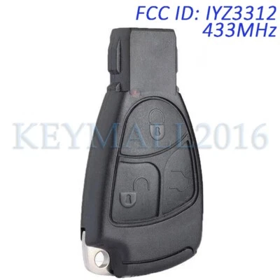 IYZ 3312 Smart Remote Key Fob for Mercedes Benz C E S CLASS 625EB471 433MHz 3Btn - Изображение 1 из 4