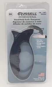 RUSSELL International Hand-Held Knife Sharpener BLACK NEW - Picture 1 of 7