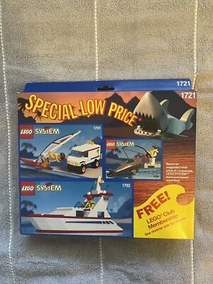 LEGO SYSTEM 1721 SANDYPOINT MARINA BRAND NEW EXTREMELY RARE 3 PACK CITY VINTAGE - Image 1 of 4